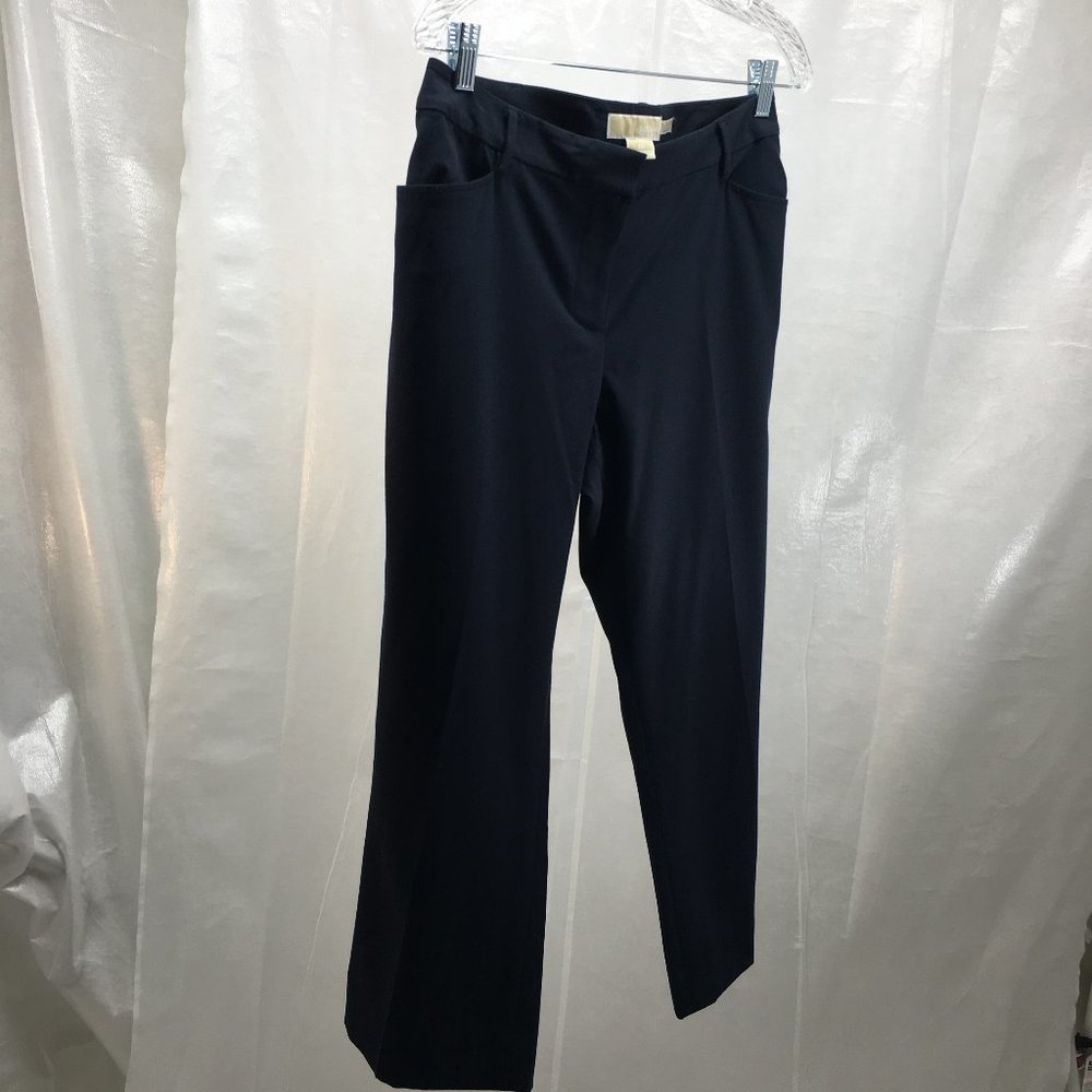 Michael Kors Navy Gramercy Fit Casual Pants